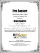 Fest Fanfare - Brass Quartet P.O.D. cover
